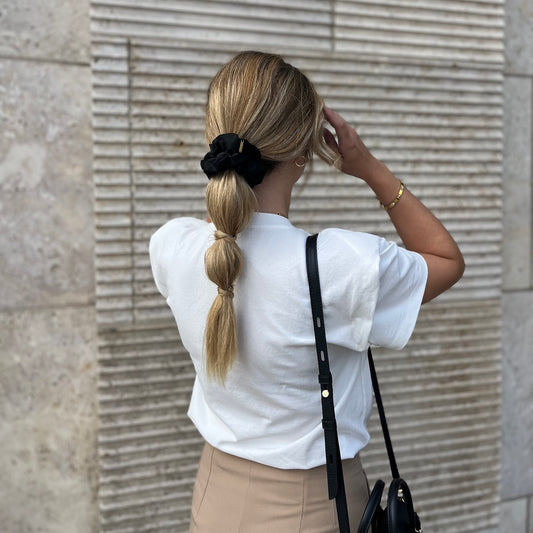 Large Scrunchie Schwarz