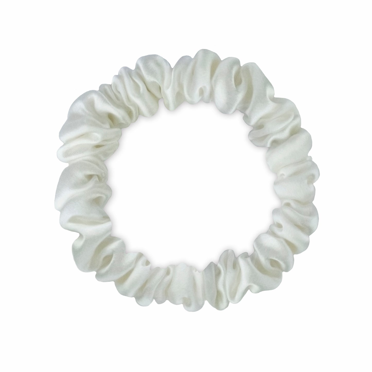 Slim Scrunchie Weiß